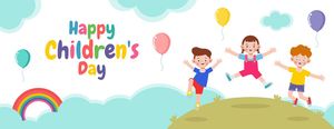 Mẫu banner, background trẻ liên hoan vui chơi mừng ngày ngày lễ của trẻ - CR1022