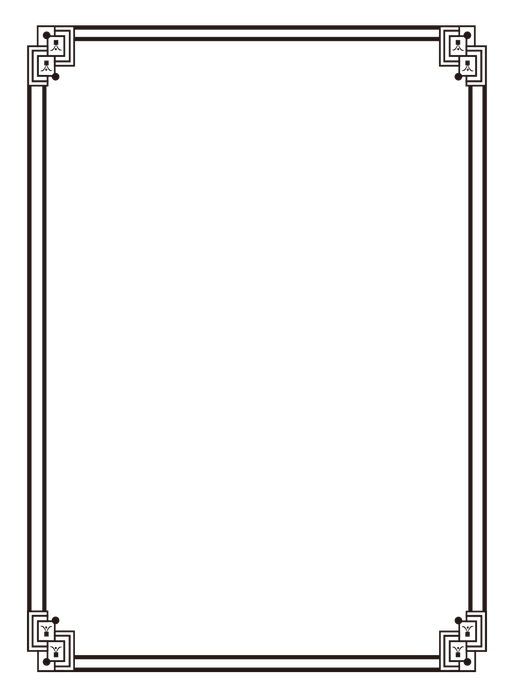 Mẫu khung hoa văn chất lượng cao vector File PNG 019