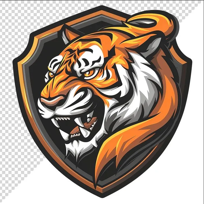 Ảnh logo đầu hổ chất lượng cao File PNG - 024