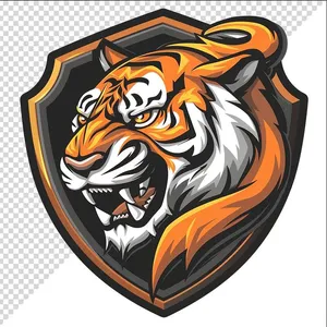 Ảnh logo đầu hổ chất lượng cao File PNG - 024