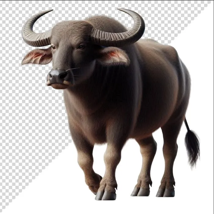 Ảnh vector con trâu chân thực chất lượng cao file PNG