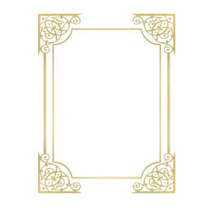 Mẫu khung hoa văn góc vuông cách tân sang trọng vector file PNG 043
