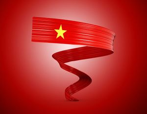 Ảnh dải cờ Việt Nam tung bay PNG mẫu số 120