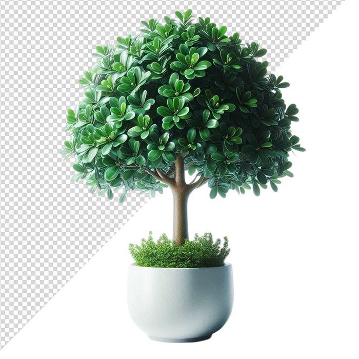 Ảnh cây xanh cổ thụ vector file PNG chất lương cao - S071