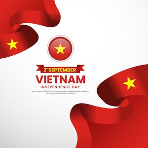 Ảnh background dải cờ Việt Nam uốn lượn vector mẫu số 181