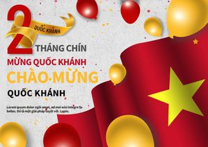 Mẫu banner chào mừng ngày quốc khánh Việt Nam 2-9 PSD 34