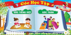 Trang trí mầm non góc họp tập cho bé – File Corel 