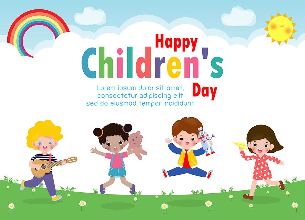 Mẫu banner, backgrround web trẻ vui chơi mừng ngày lễ thiếu nhi - CR925