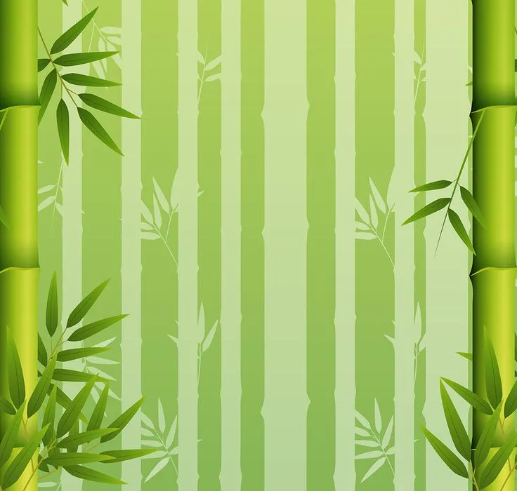 Backgroud cây tre màu xanh phong cách tối giản file AI 006