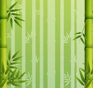 Backgroud cây tre màu xanh phong cách tối giản file AI 006