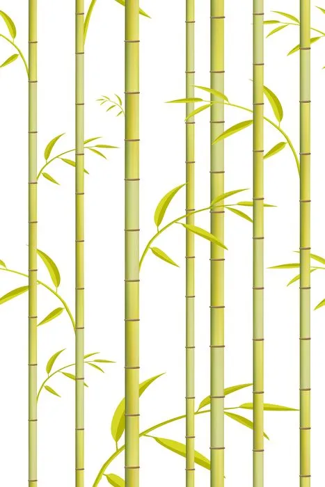 Mẫu backgroud cây trúc màu xanh vẽ tay file AI 122