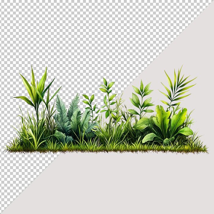 Ảnh cây xanh, cây cỏ vector file PNG chất lượng cao - S027