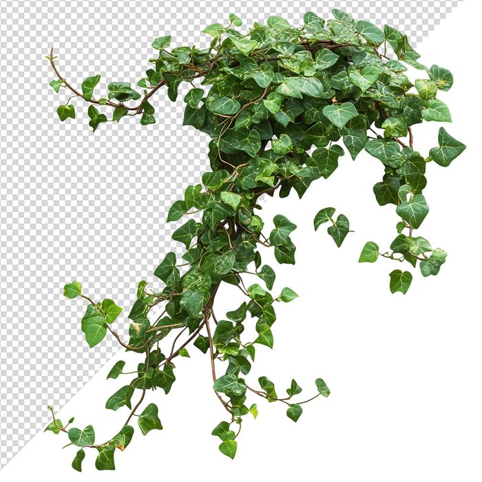 Ảnh dây thường xuân vector file PNG dạng pixel - S062