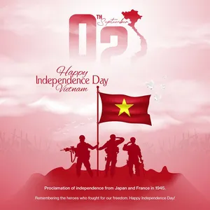 Poster chào mừng ngày quốc khánh Việt Nam - File AI 071