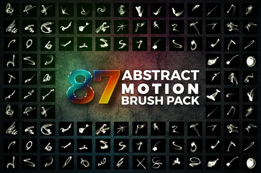 Bộ Brush 87 hiệu ứng dải sáng huyền ảo, hồ quang lấp lánh