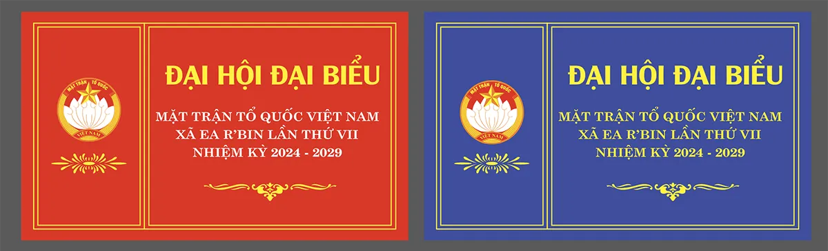 Mẫu thẻ đeo đại hội đại biểu mặt trận tổ quốc file corel 008