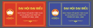 Mẫu thẻ đeo đại hội đại biểu mặt trận tổ quốc file corel 008