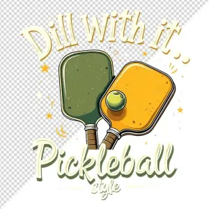 Ảnh minh họa 2 vượt Pickleball phong cách retro chất lượng cao - File PNG 004