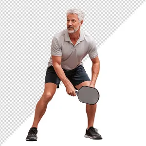 Ảnh vận động viên môn pickleball chất lượng cao - File PNG 0010