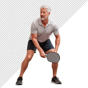 Ảnh vận động viên môn pickleball chất lượng cao - File PNG 0010