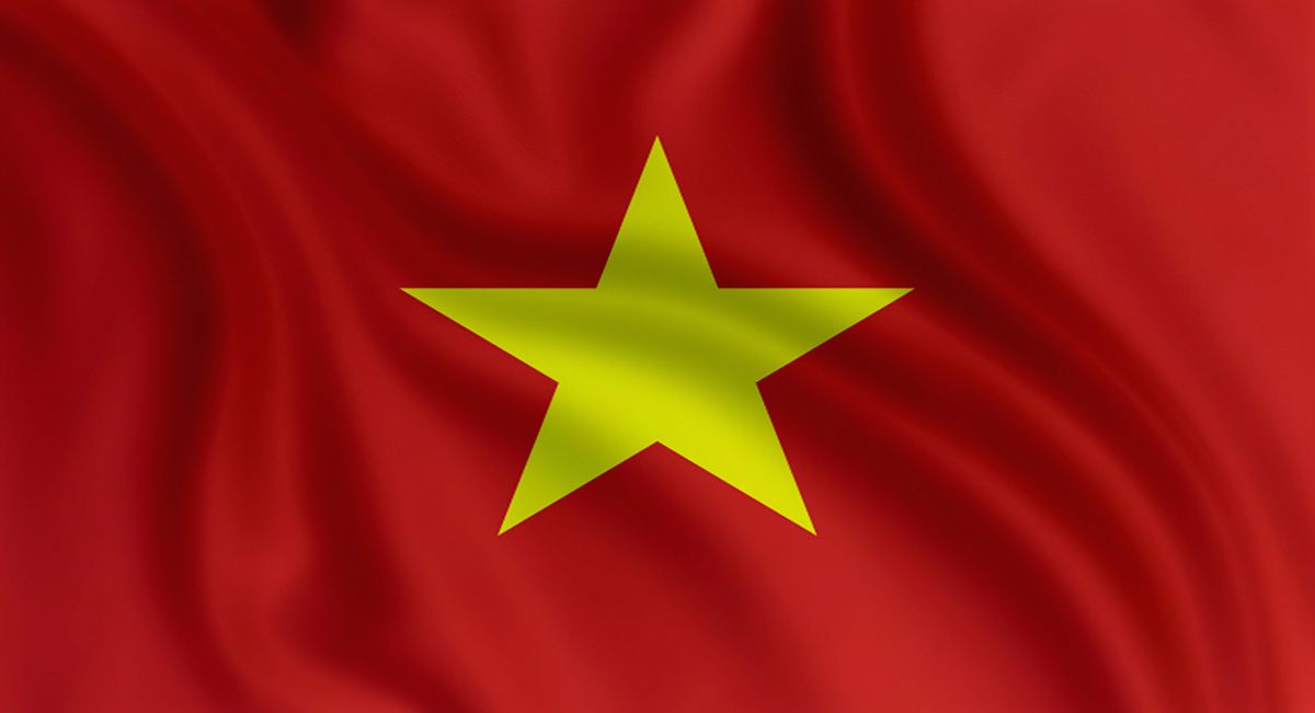 Mẫu background nền cờ Việt Nam tung bay mẫu số 139