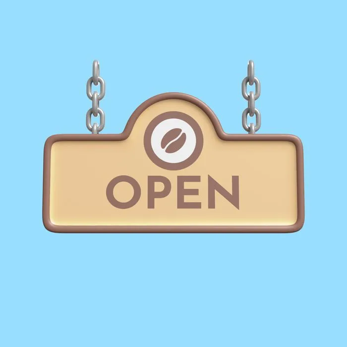 Ảnh icon biển hiệu cà phê file PSD - 001