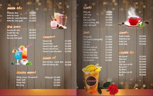 Menu quán cofree 24h - File Corel