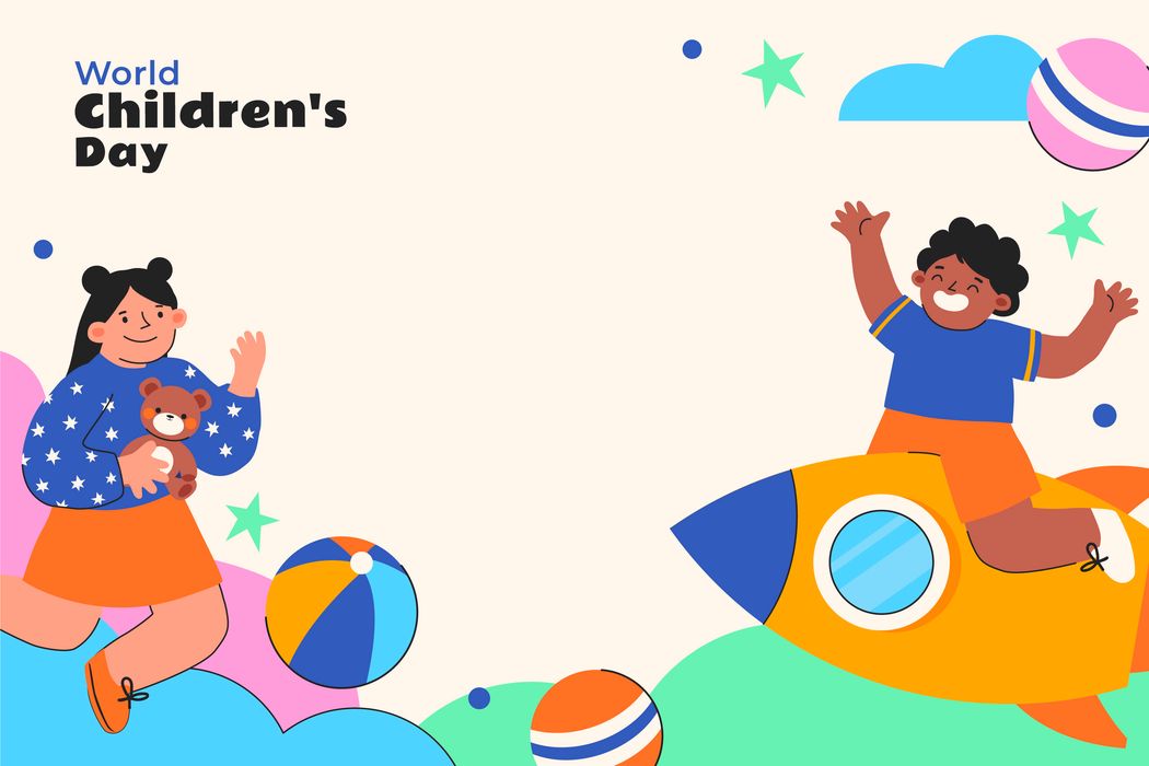 Mẫu banner, background trẻ em vui chơi mừng ngày lễ của trẻ - CR967