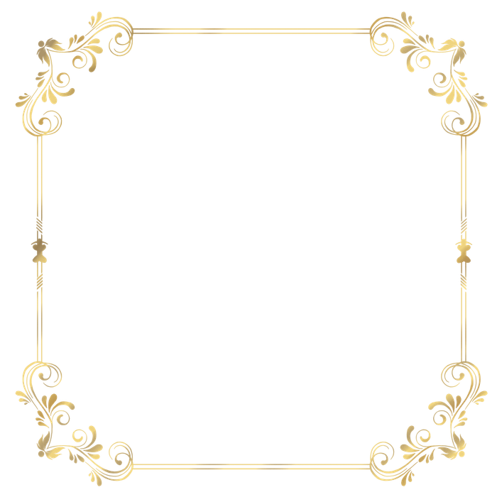 Mẫu khung hoa văn góc vuông cách tân sang trọng vector file PNG 044