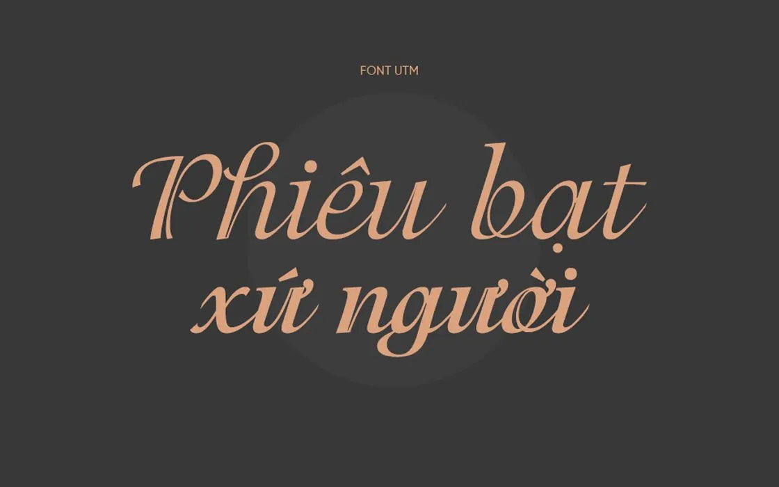 Font chữ viết tay UTM-Isadora Việt hóa