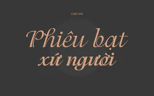 Font chữ viết tay UTM-Isadora Việt hóa