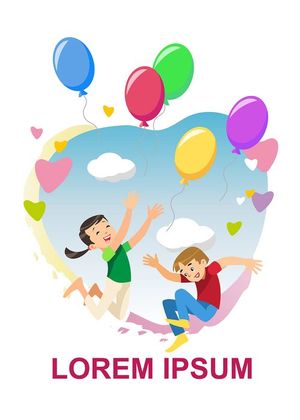 Mẫu poster trẻ vui chơi mừng ngày lễ thiếu nhi - CR931