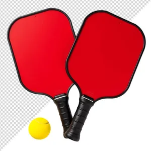 Ảnh minh họa 2 vượt Pickleball màu đỏ chất lượng cao - File PNG 021