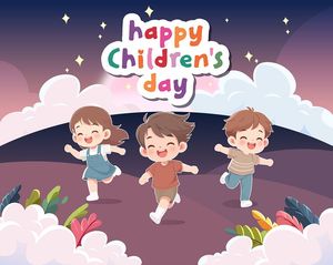Ảnh banner trẻ em vui vẻ mừng ngày lễ của trẻ - CR1237
