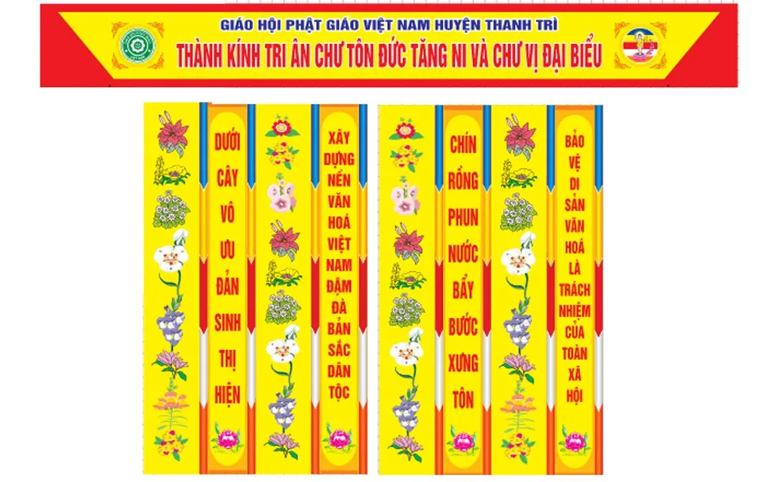 Mẫu băng rôn chào mừng lễ phật đản File Corel 020