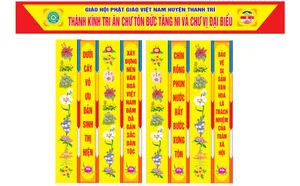 Mẫu băng rôn chào mừng lễ phật đản File Corel 020