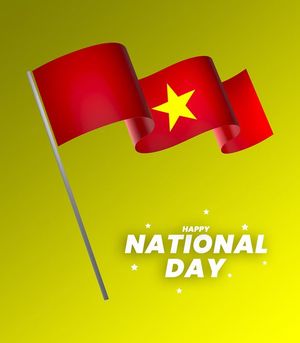Ảnh background dải cờ Việt Nam tung bay vector mẫu số 172