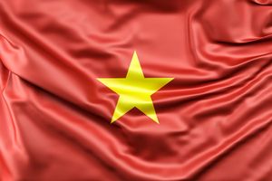 Mẫu background nền cờ Việt Nam tung bay mẫu số 141